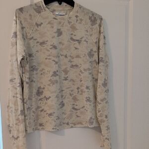 Columbia Tan Camo Long Sleeve Top